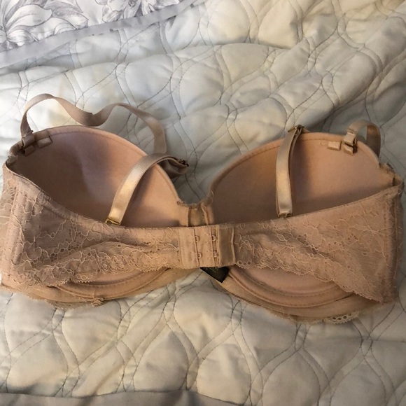 Cream push-up bra w/removable straps 34D - Picture 2 of 8